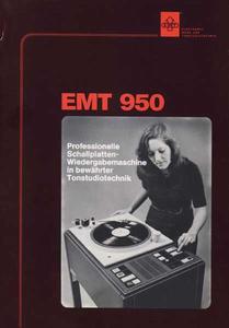 EMT 950 – Professionelle Schallplattenwiedergabemaschine (Prospekt / DE)