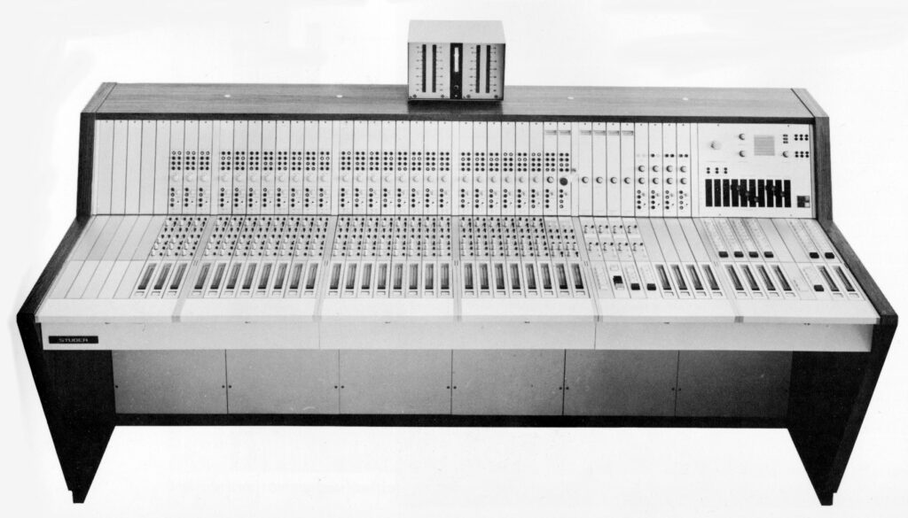 STUDER 289 - Mischpult für Hörspielproduktionen in den 1970er Jahren