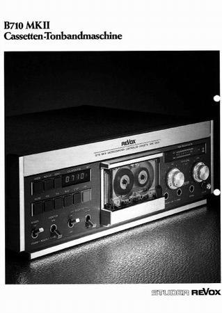 ReVox B710 MKII – Prospekt