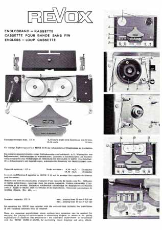 Endloskassette für ReVox-Tonbandgeräte (DE/EN/FR)