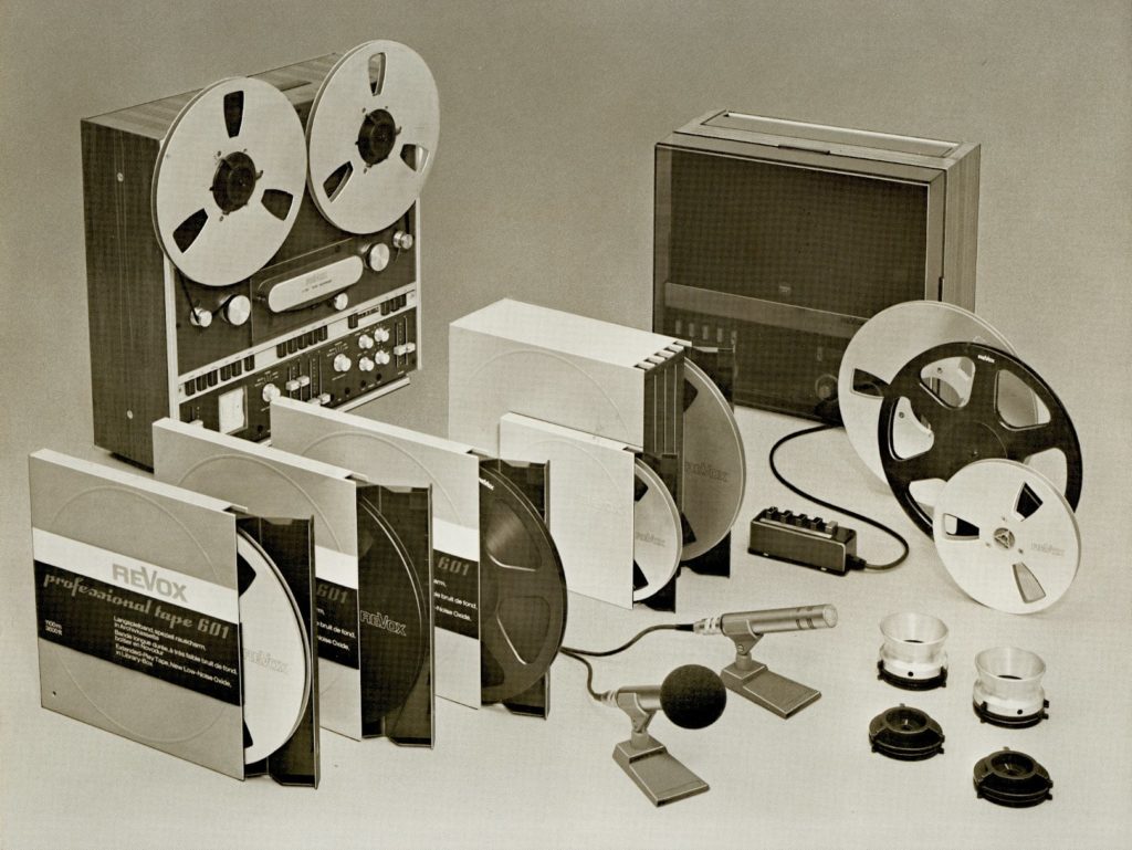 ReVox Zubehör im Jahr 1974.
