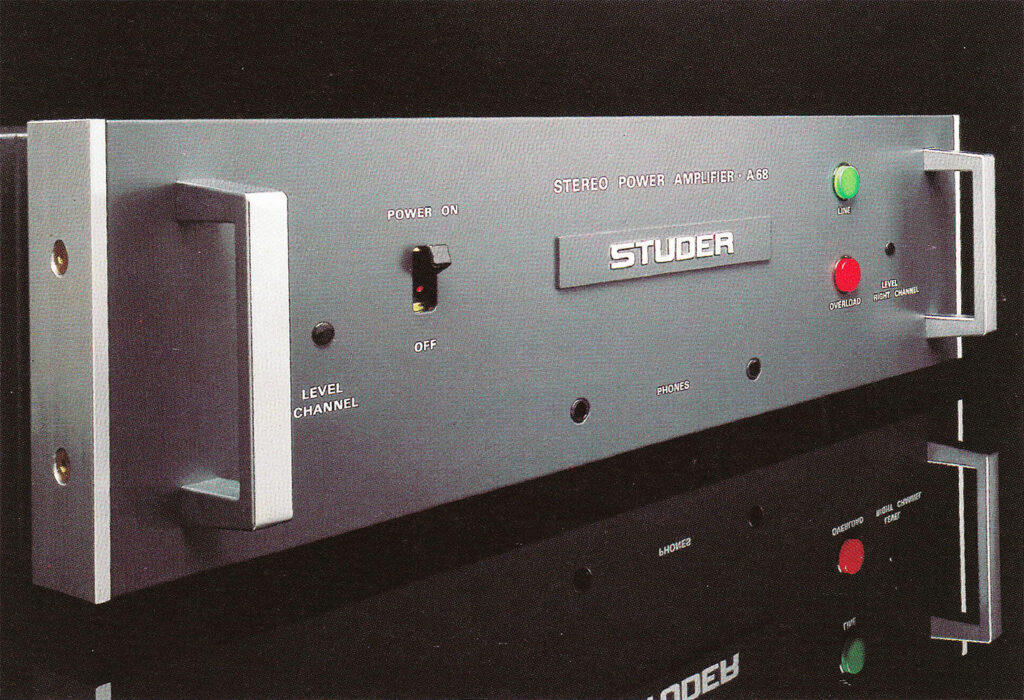 STUDER A68 - Stereo Power Amplifier