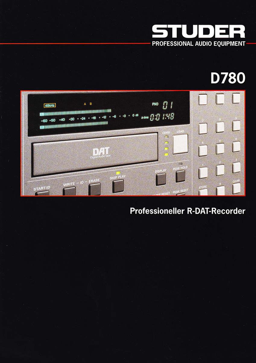 STUDER D780 – Professioneller R-DAT Recorder