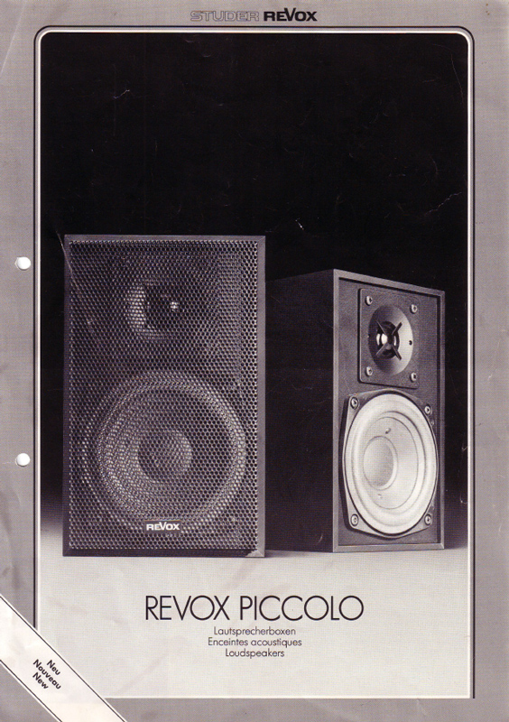 ReVox Piccolo Prospekt (DE/FR/EN)