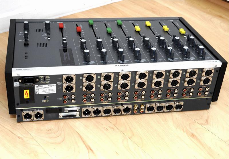 ReVox MR8 - Anschlussmöglichkeiten an der Geräterückseite
