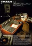 STUDER 970 - On Air Disc Jockey Mischpulte - Verkaufsprospekt