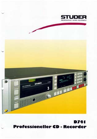 STUDER D741 – Professioneller CD-Recorder