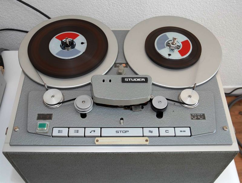 STUDER B62 mit Wickeltellern (vielen Dank für das Bild an Andreas!)